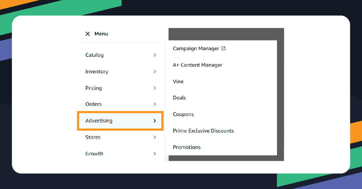 amazon-dashboard-advertising-menu