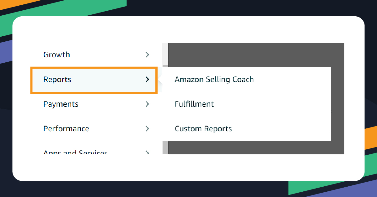 amazon-dashboard-reports-menu