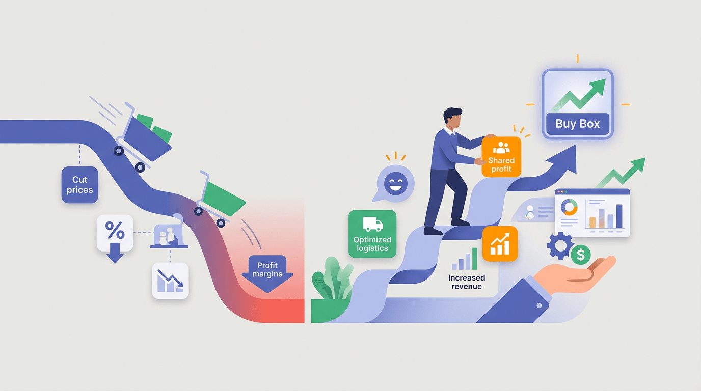 The Race to the Bottom is Dead: Maximizing Shared Buy Box Profit